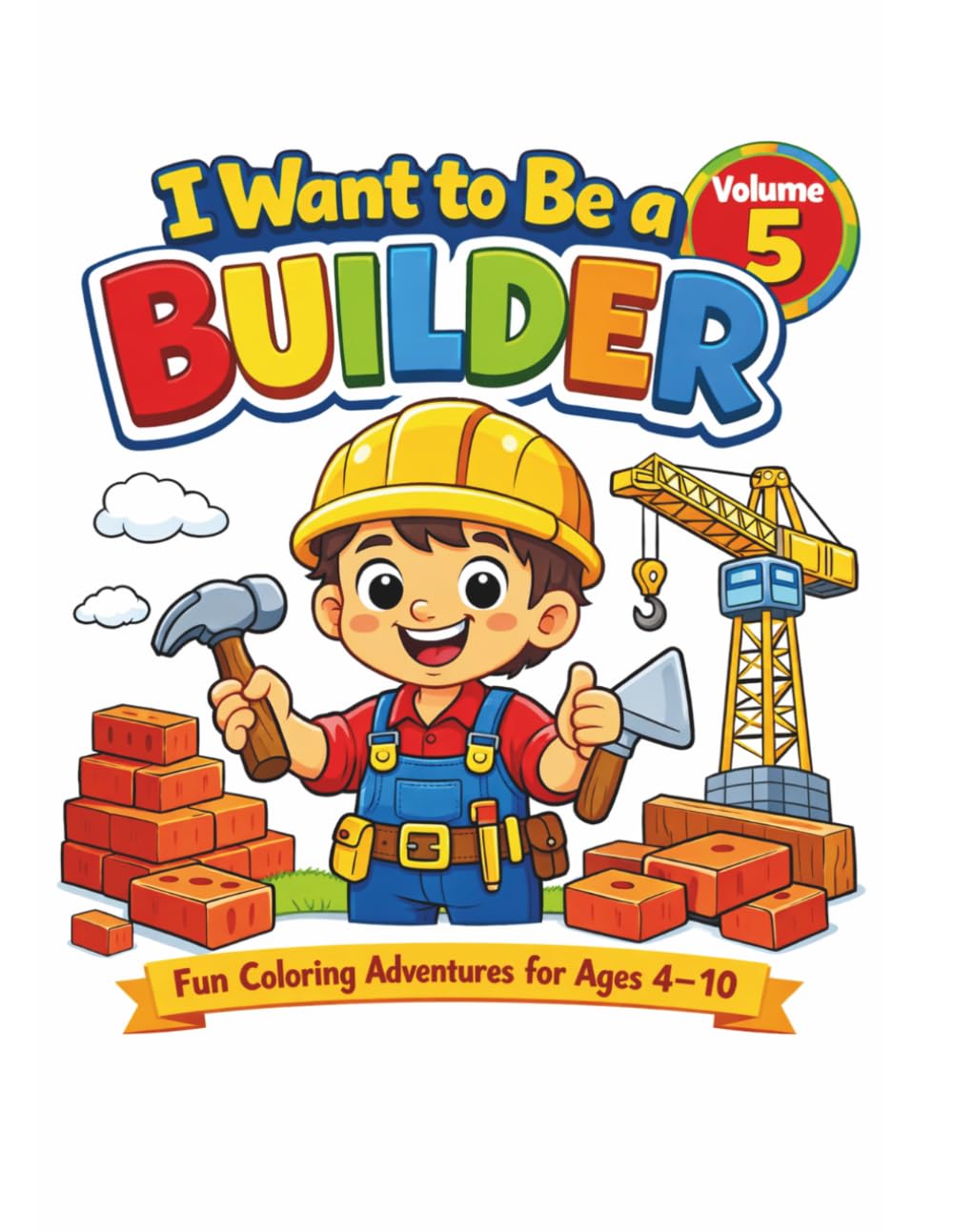 I want to be a Builder: Fun Coloring Adventures for Ages 4-10