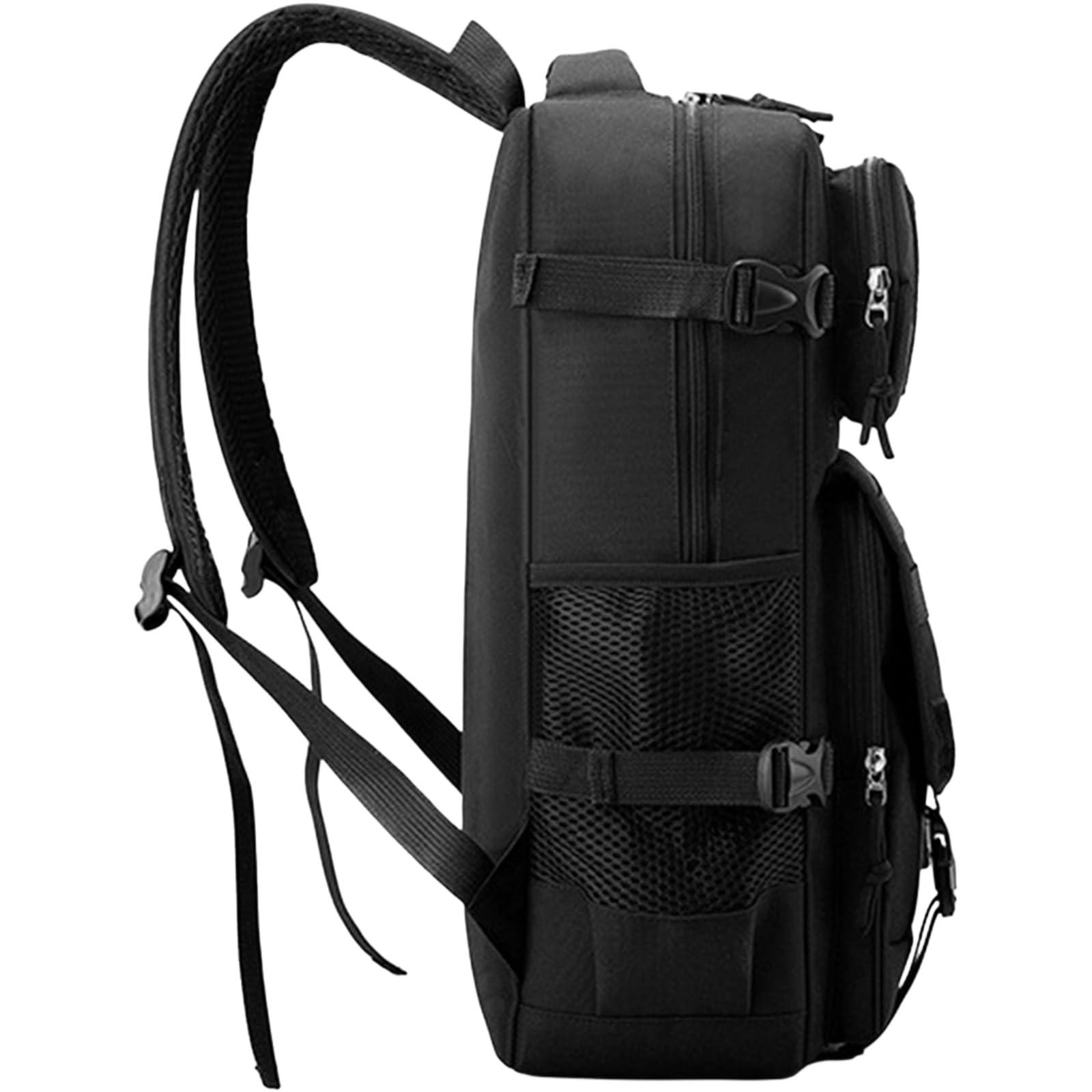 Mochila Táctica de 30 L para Actividades al Aire Libre Montañismo y Camping Mochilas de Camuflaje Bolsa Deportiva Color Caqui Con Sistema Molle (black)