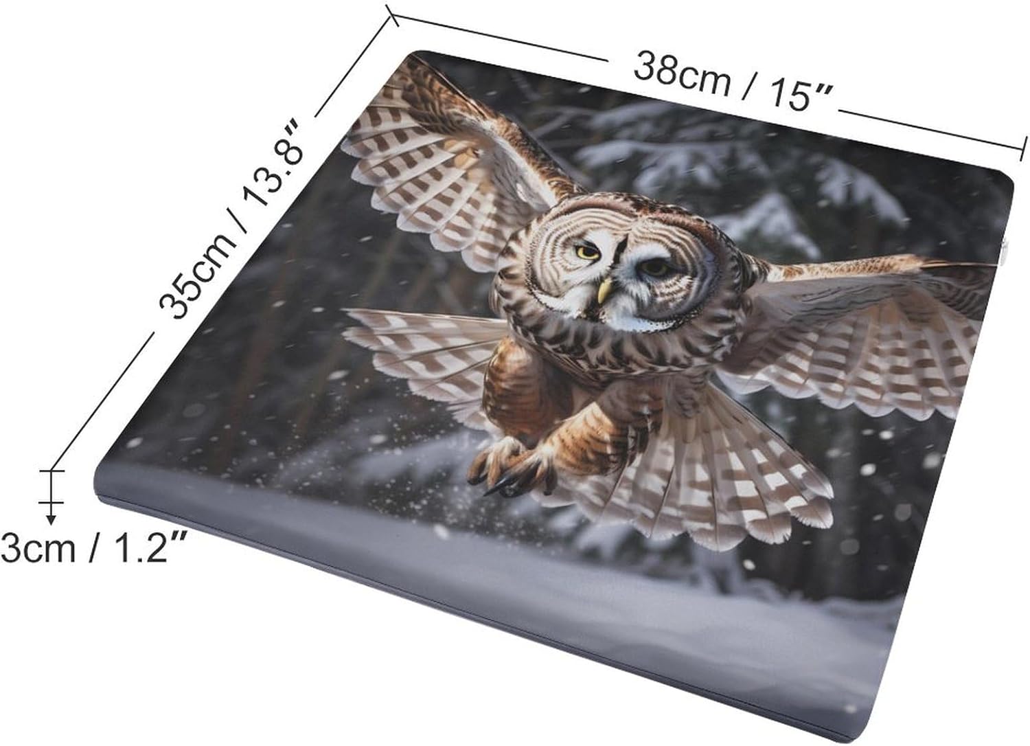 Owl Floor Pillow Meditation Yoga Cushion Square Chair Cushion Pillows Seating for Adults