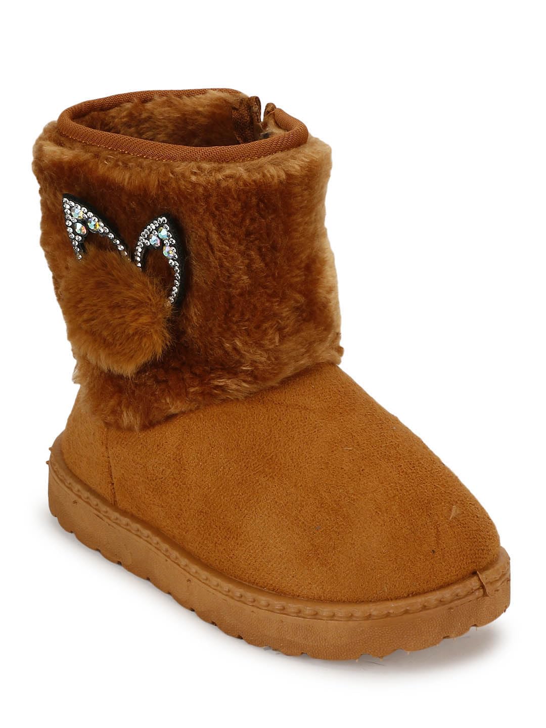 PASSION PETALS Winter Boots with Studs for Kids Baby Girls Boots for Your Kids for Comfortable Wear PASSION PETALS Winter Boots with Studs for Kids Baby Girls Boots for Your Kids for Comfortable Wear