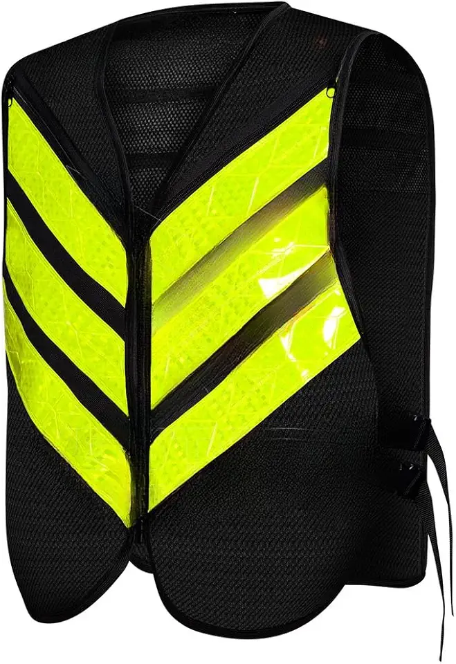 Colete Refletivo Motoqueiro (Preto,M)