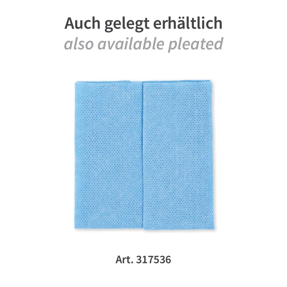 1 Stück Hygoclean Poliertücher | Viskose/Polyester, Rolle, blau, B: 38cm, L: 29cm, 65gr-m², Kerndurchmesser: 7cm, Abrisse: 500, Poliertücher, Putztücher, Reinigungstücher