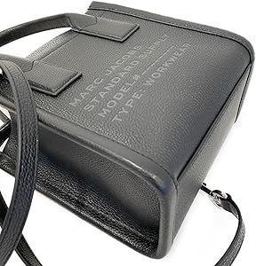 Marc Jacobs Office Style Small Leather Logo Crossbody (Black