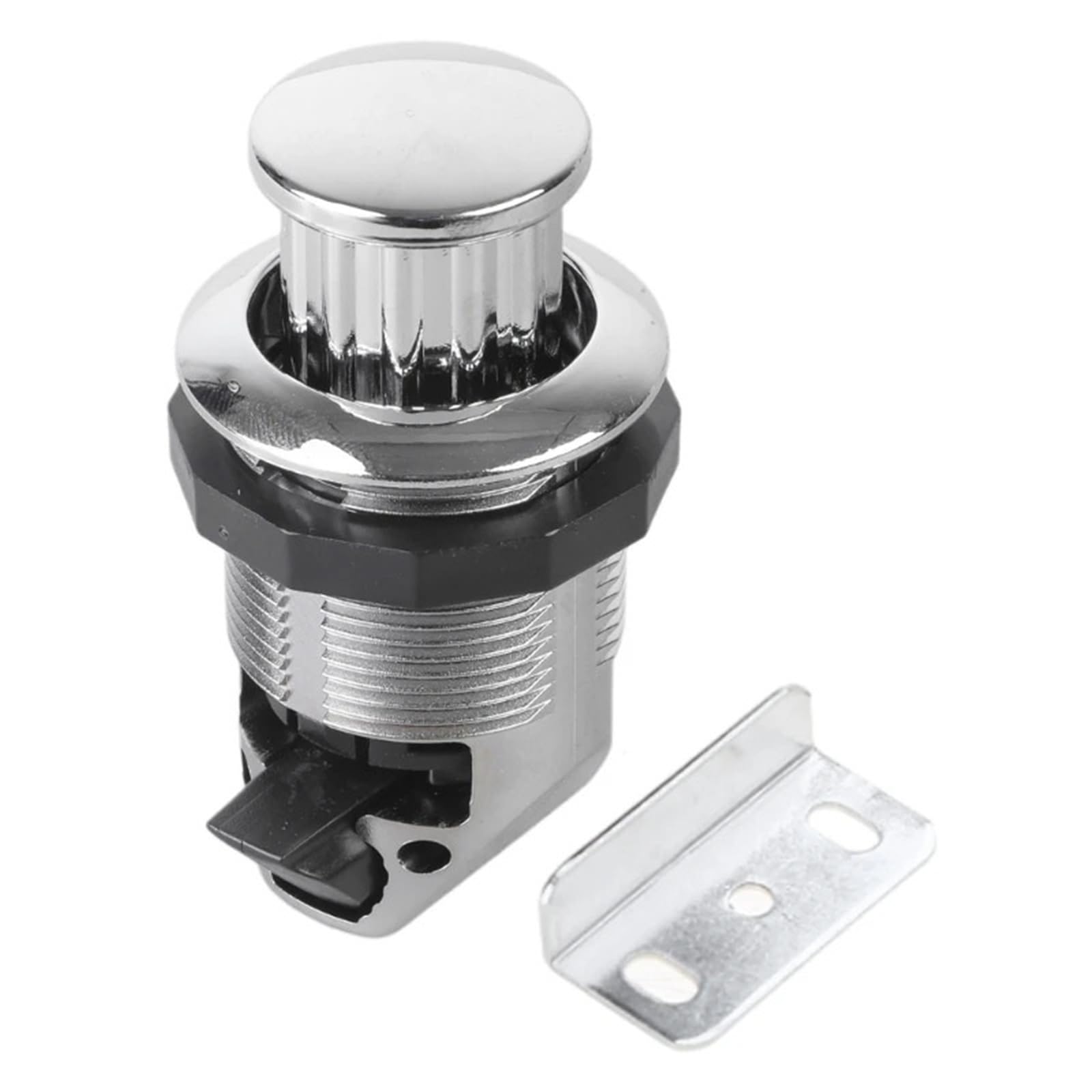 Poignée fixe et loquet à pousser pour meuble de camping-car