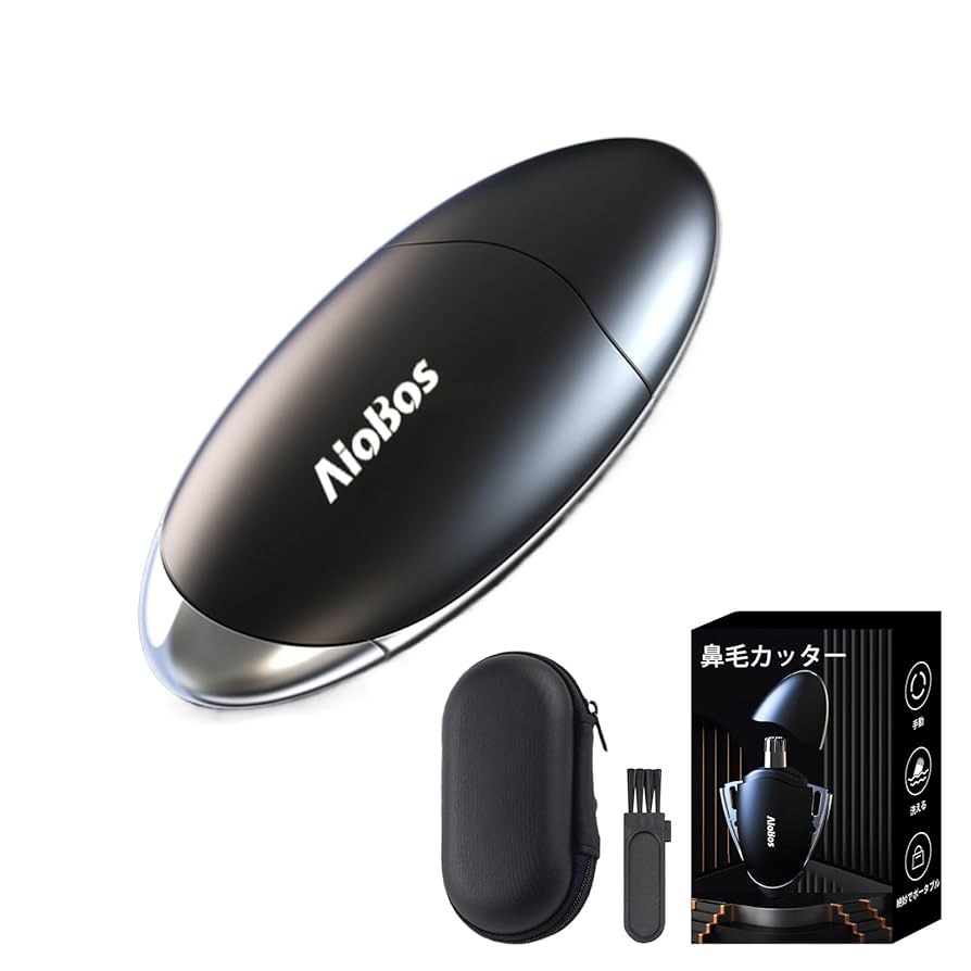 Amazon.co.jp: 鼻毛カッター 手動式 AioBos 回転式 鼻毛切り