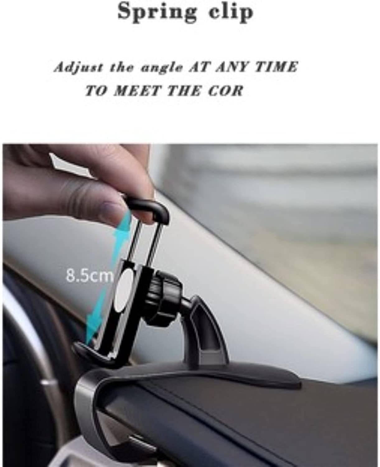 Porta Cellulare Auto, Supporto per cruscotto per auto Supporto per telefono Supporto per clip su supporto Supporto per supporto GPS per cellulare universale Supporto per clip girevole per telefono cel