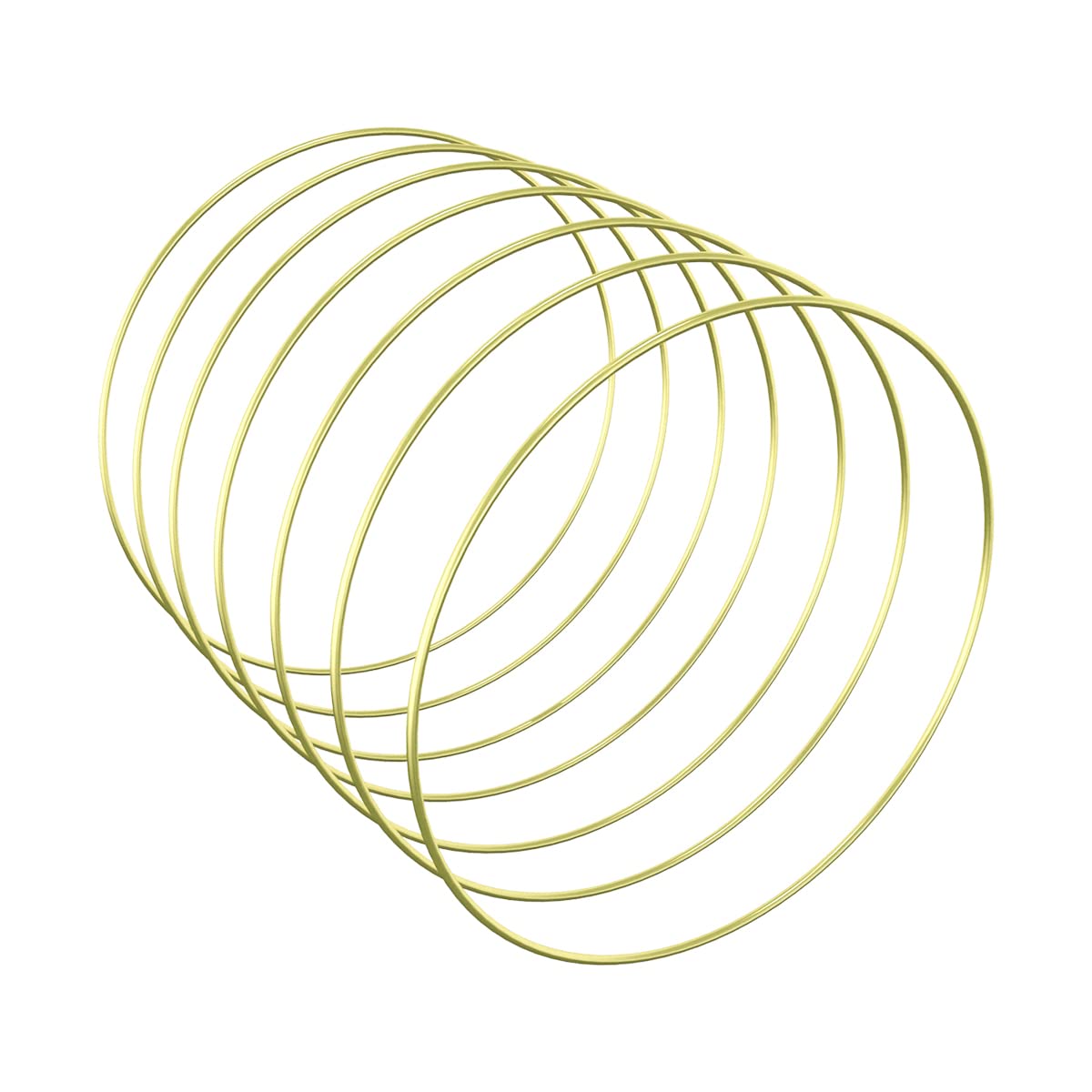 Worown 6 Pack 12 Inch Large Metal Floral Hoop Wreath Gold Hoop Rings for DIY Christmas Wedding Wreath Dream Catcher and Macrame Wall Hanging Crafts