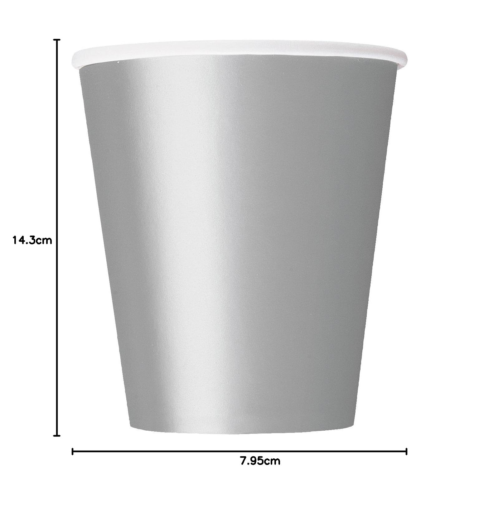 Amazon | 紙コップ 8ct シルバー 3346 | Unique Party | 使い捨て
