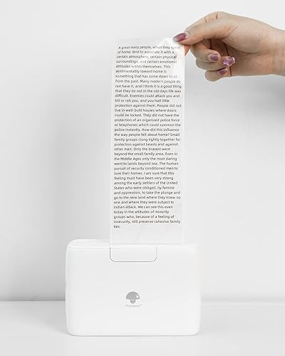 Miniatura 5 de Phomemo Mini impresora M04AS con paquete de papel adhesivo transparente de 3.150 in