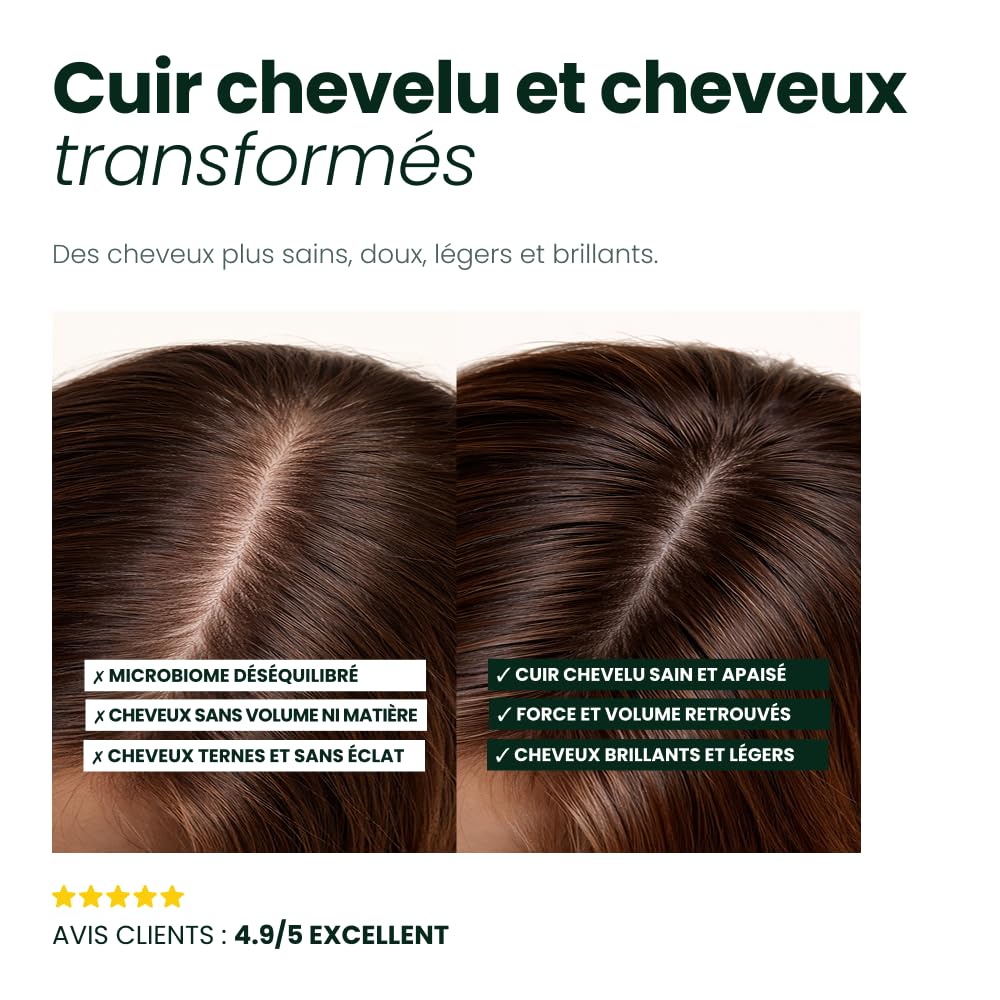 YODI - Shampoing Poudre 100% Ingrédients d'Origine Naturelle - Lot de 3 - Volume & Brillance - Douceur De Lait D'Amande - Cheveux Normaux/Tendance Grasse - 40g ≃ 250 ml de shampoing liquide