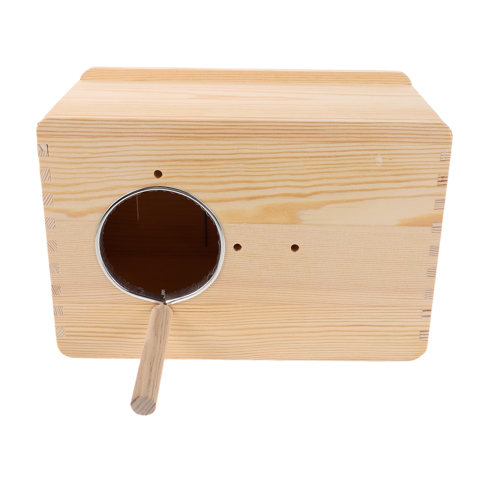 Toddmomy Nido in Legno per Cocorite e Pappagallini Scatola da Allevamento Sicura e Stabile con Liscio per Lovebirds e Calopsitte