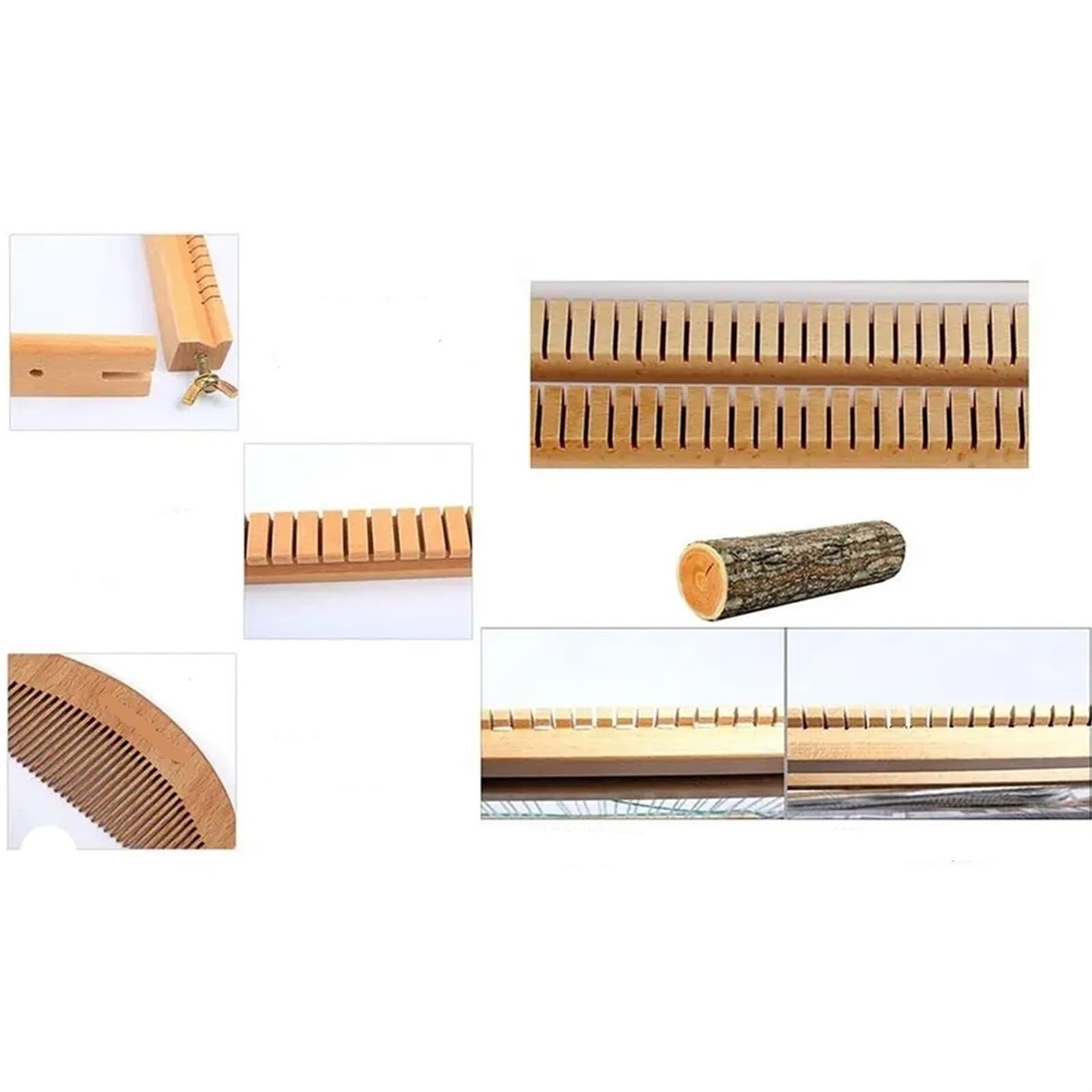 Telar con Soporte Kit de Tejido de Telar Kit de Telar de Madera Máquina de Tejer Grande Hecha a Mano