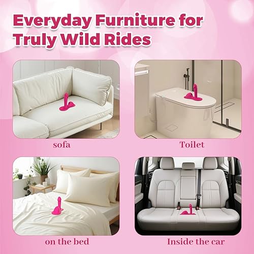 Miniatura 5 de Consolador vibrador juguetes sexuales sentarse y montar empujando con ventosa vibradores empujando y vibrando para el punto G, estimulación anal,