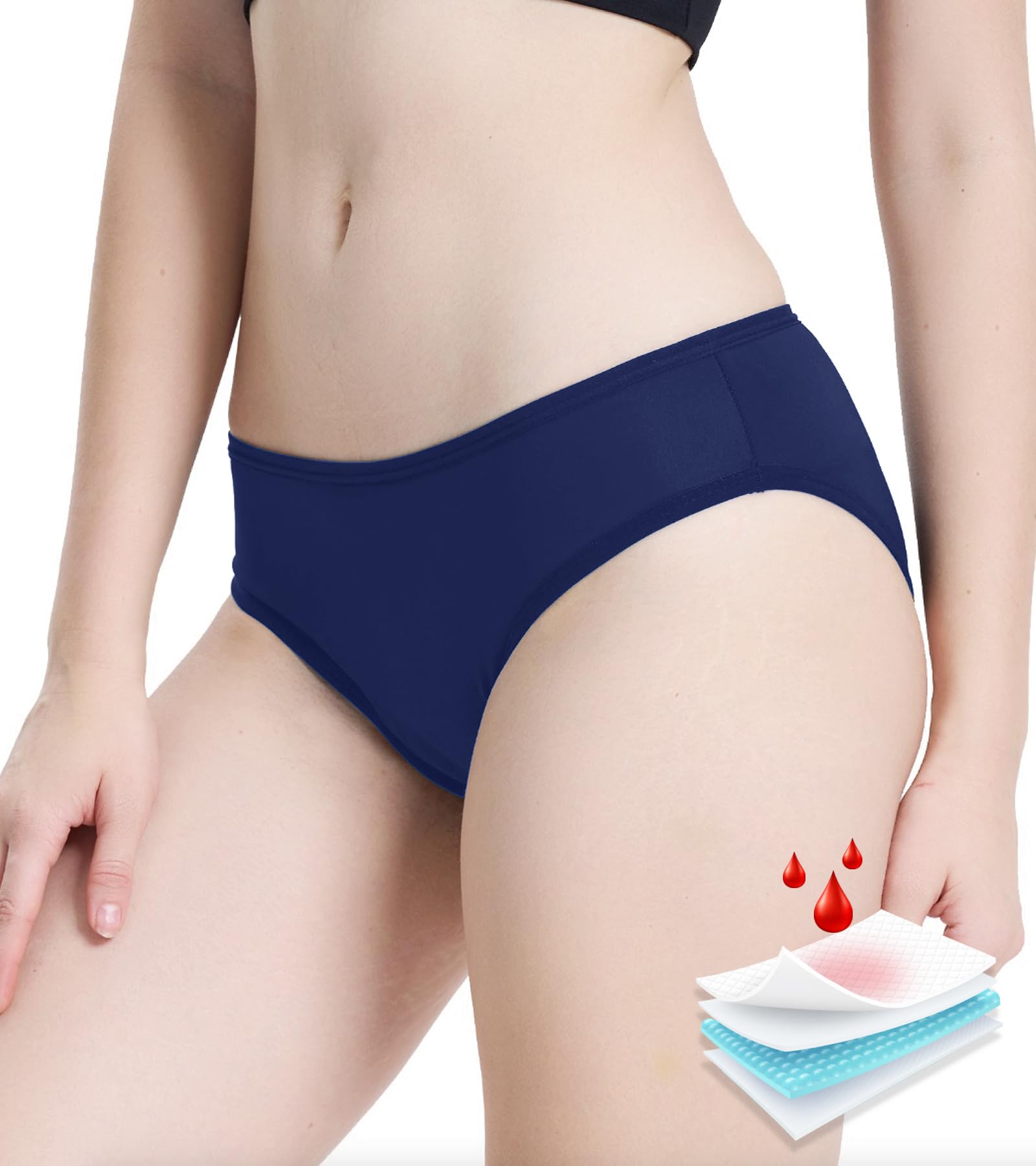 Maillot de bain menstruel anti-fuite pour femmes, filles, adolescentes