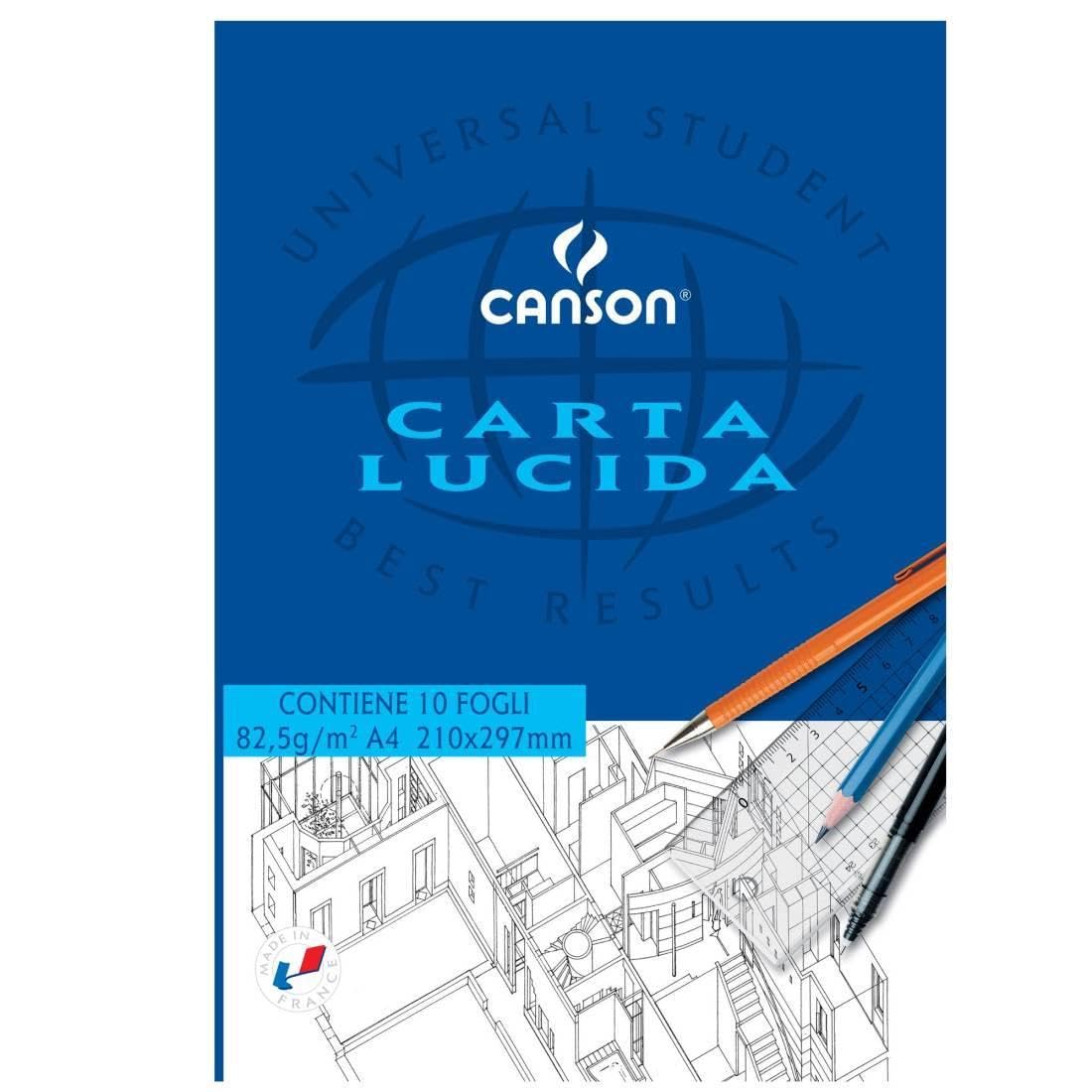 CF25BLOCCO CARTA LUCIDA 10FG.A4 80G