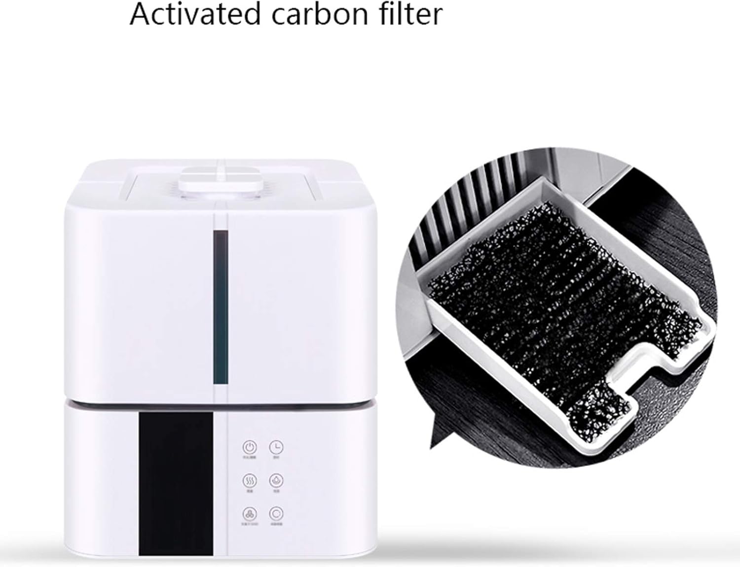 Quiet Ultra 5L Humidifier for Baby Bedroom Home 1-8 Hour Timer and Waterproof, Auto Shut-Off Dehumidifier with Remote Control Home Air Vaporizer