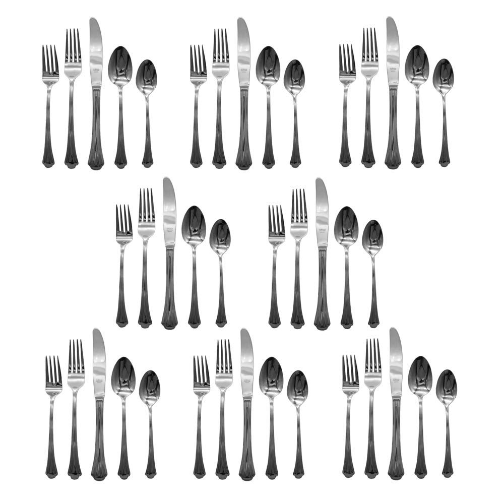 Amazon.com | Gorham Nouveau 18/8 Stainless Steel 40pc. Flatware