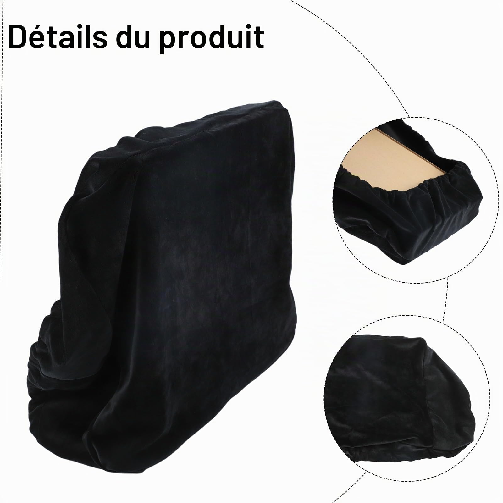 Housses de protection anti-poussière pour tourne-disque AT-LP120XUSB - Résistantes aux rayures - Noir
