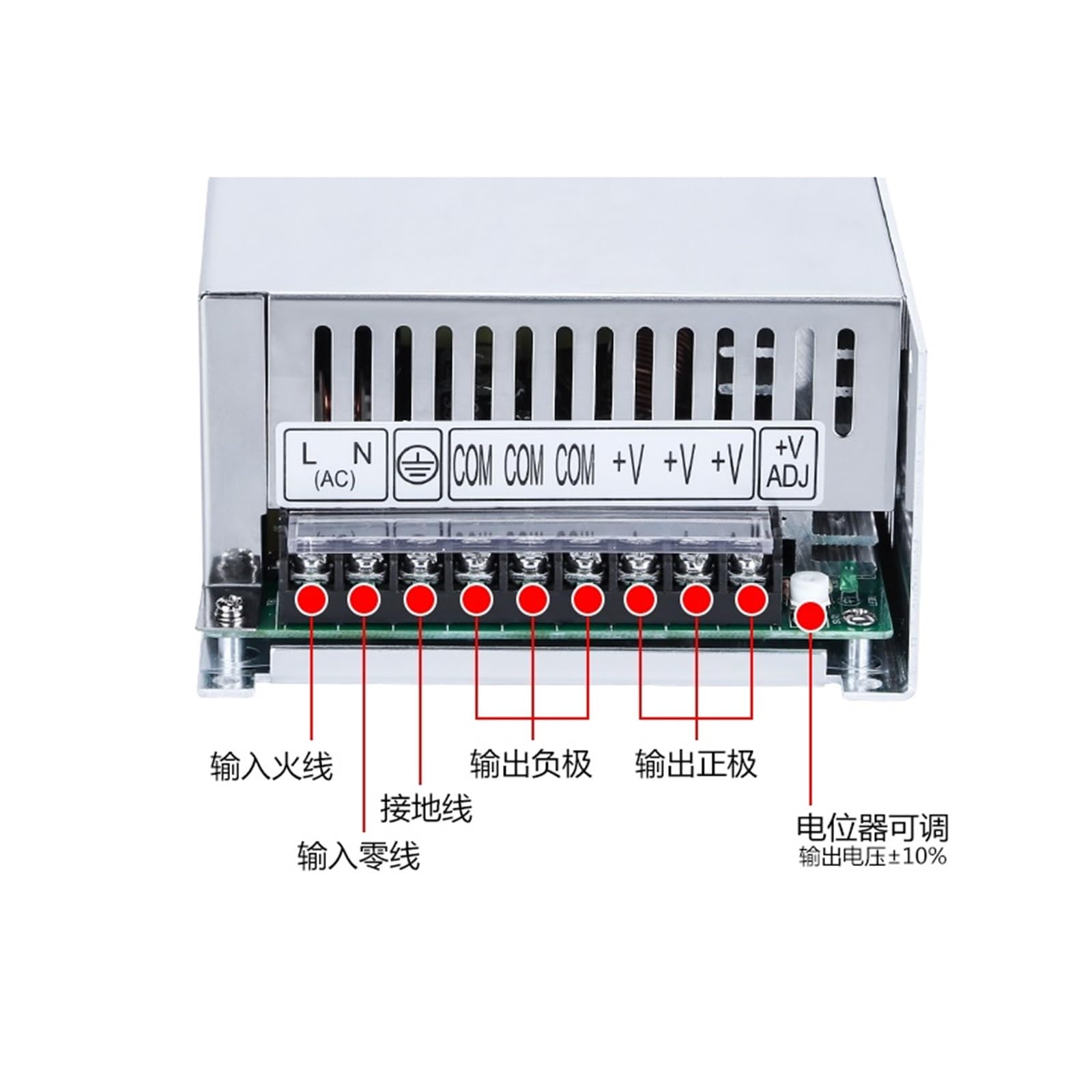 NXUTKBNK S/SE-500W-24V20A high Power Switching Power Supply 12V40A Monitoring 220V to 48V DC 36v(S 500 220 220V)