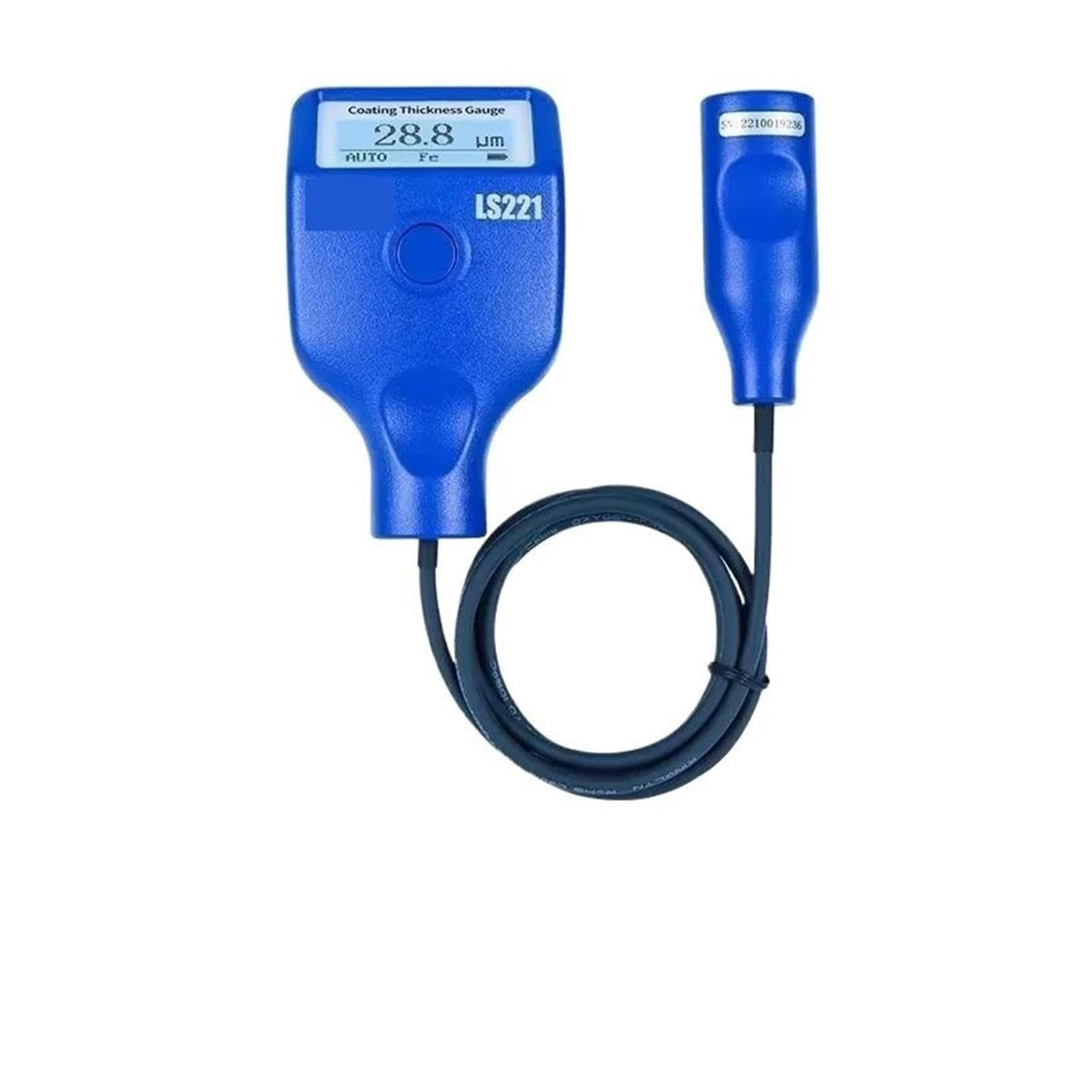 Misuratore di spessore LS221 Calibro di rivestimento Mil Gage Film secco 0-5000μm Per substrati metallici ferrosi non ferrosi Per uso fai da te