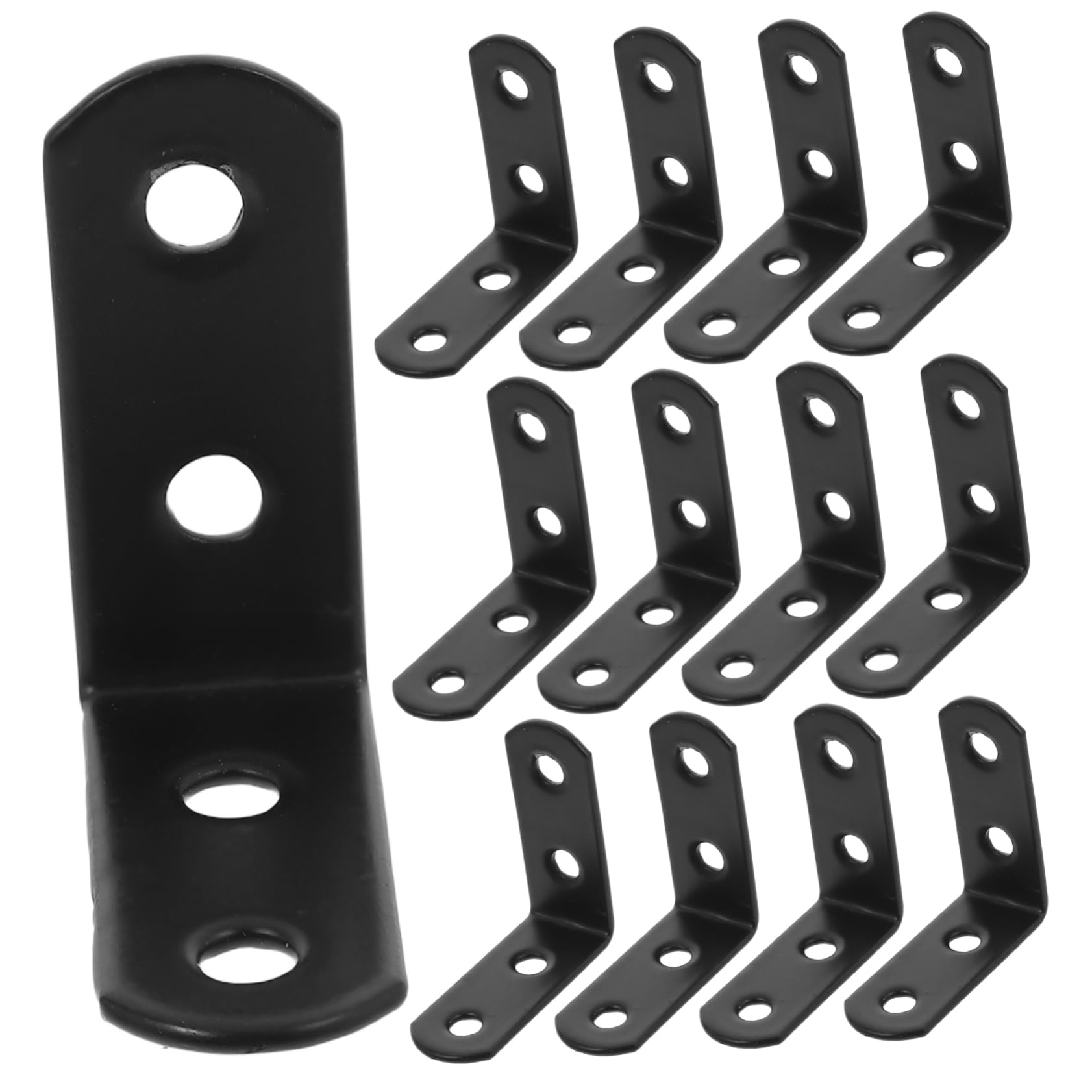 Équerres acier angle droit pour fixation meuble bois et étagère suspendue de cuisine