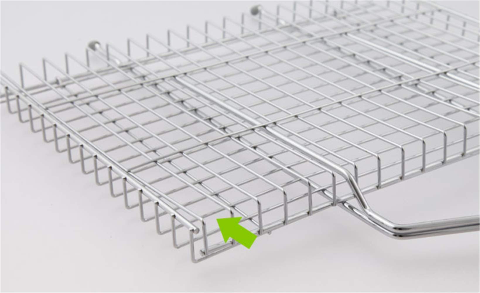 Fischgrillkorb, Grillzubehör, Grillkorb, gegrillter Fischclip, tragbare Schiene, Toastnetz, Grill, quadratischer Grill