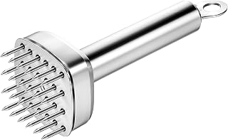 304 Stainless Steel Meat Tenderizer Needle Meat Hammer Mallet Tool Pounder For Tenderizing and Pounding Steak, Beef Pork Chicken BBQ And Poultry