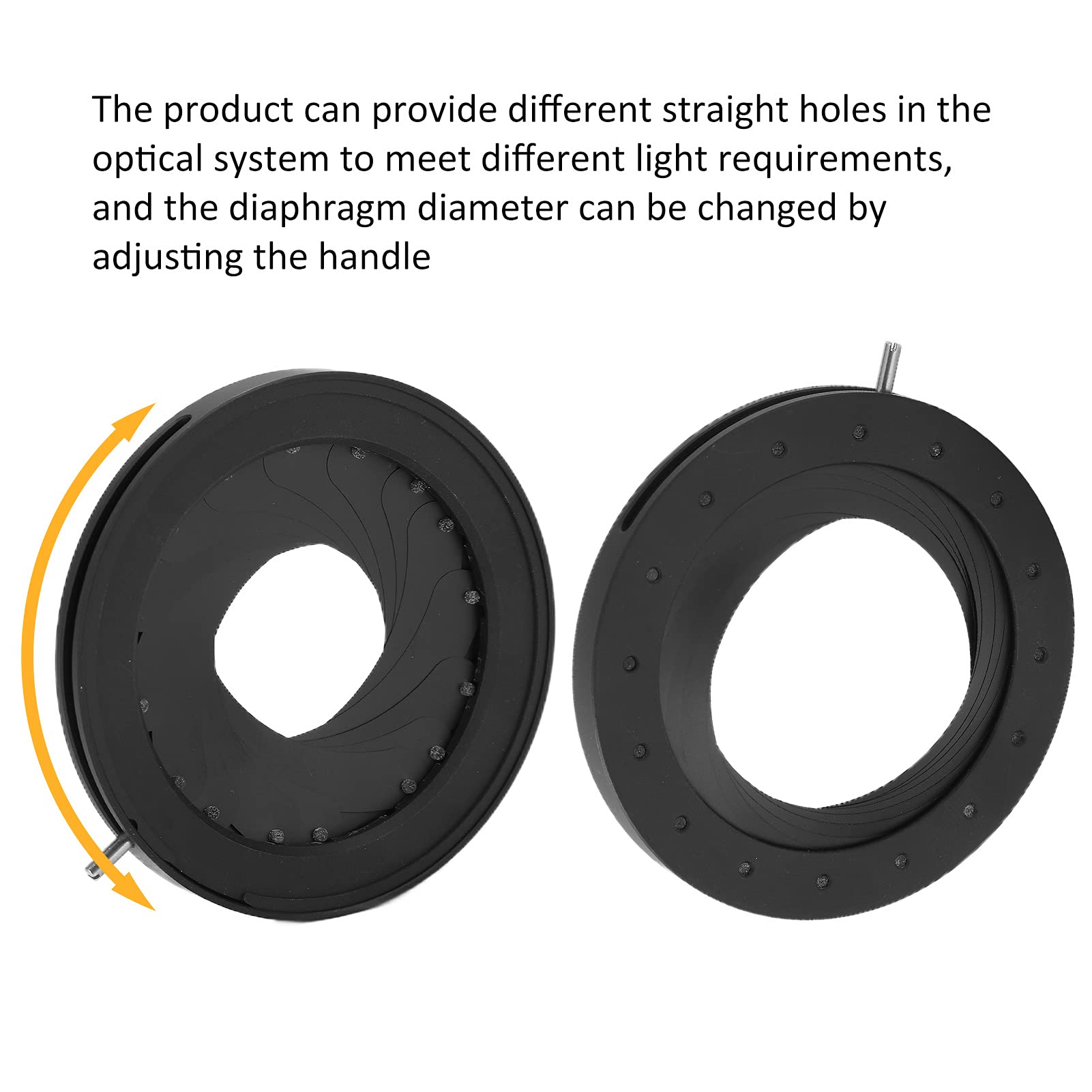 Diafragma de Apertura de Iris, Diafragma de Apertura Variable de 2 a 44 Mm para Cámara para Plataforma óptica para la Industria