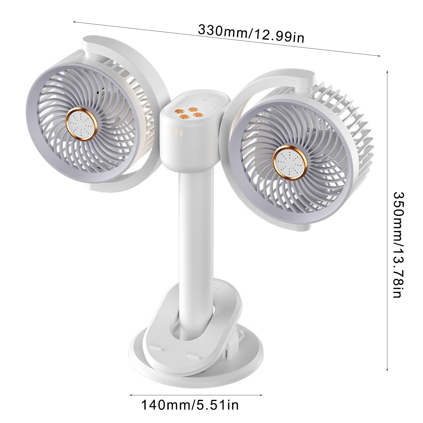 Ventilatore salvaspazio montato a parete per dormitorio Ventilatore circolazione portatile alimentato tramite USB per scrivania da ufficio Soluzione raffreddamento per camera da letto Scrivania