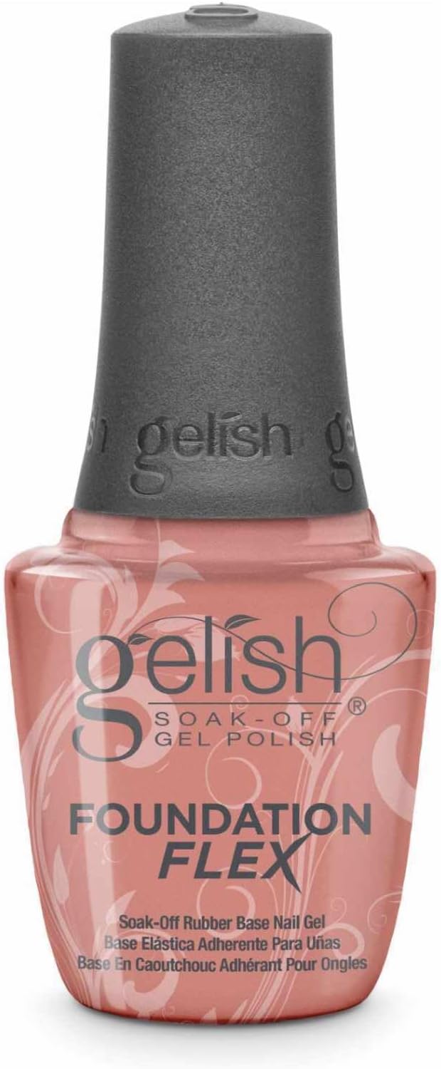Gel Polish - Foundation Flex Soak-Off Rubber Nail Base Coat - Cover Beige 15ml