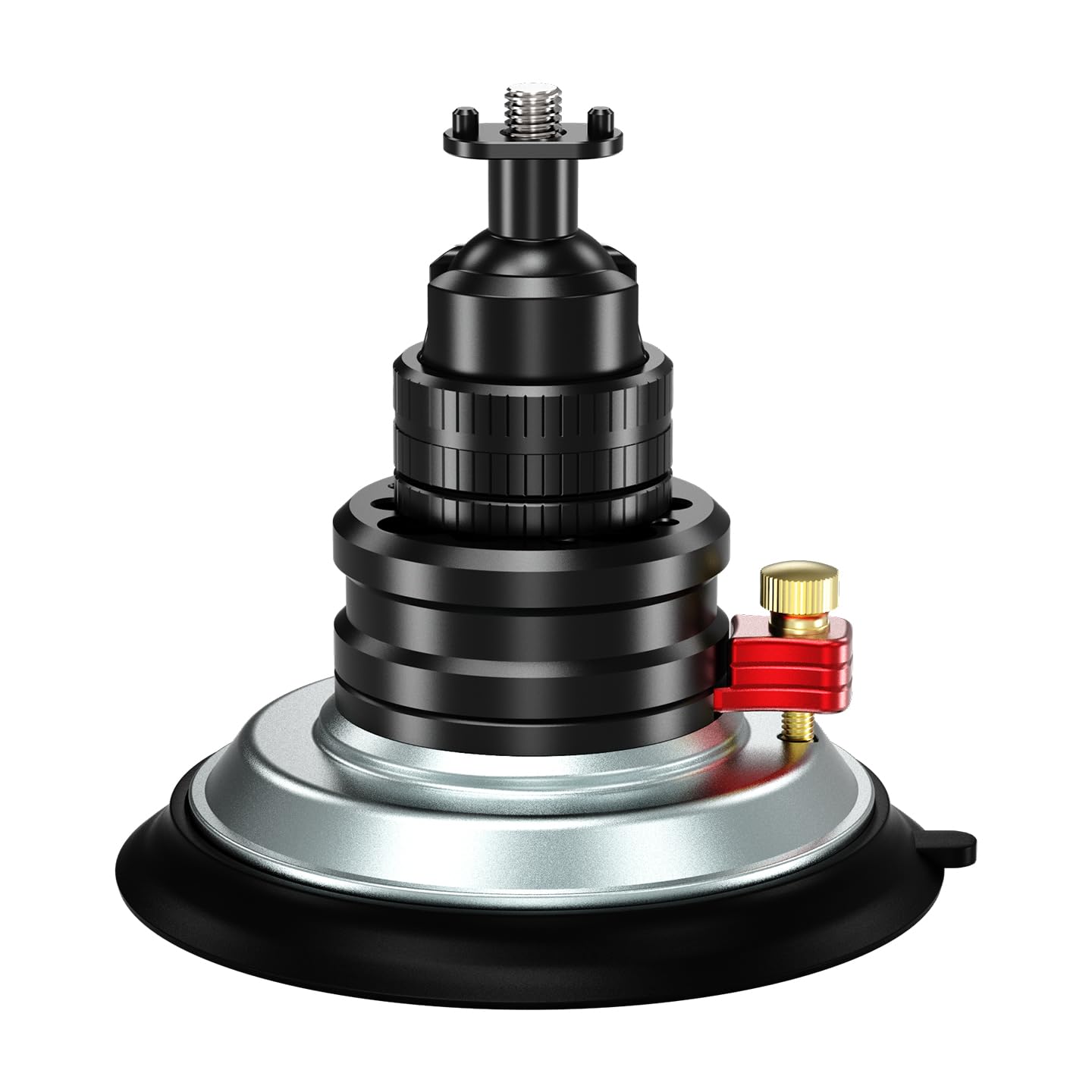 Statyw z głowicą kulową ze stopu aluminium 22 mm ze śrubą 1/10.2 cm, adapter do montażu na kamerze, nośność 4 kg, do kieszeni 4/3/X5, klipsy do telefonu, akcesoria (ze standardowym