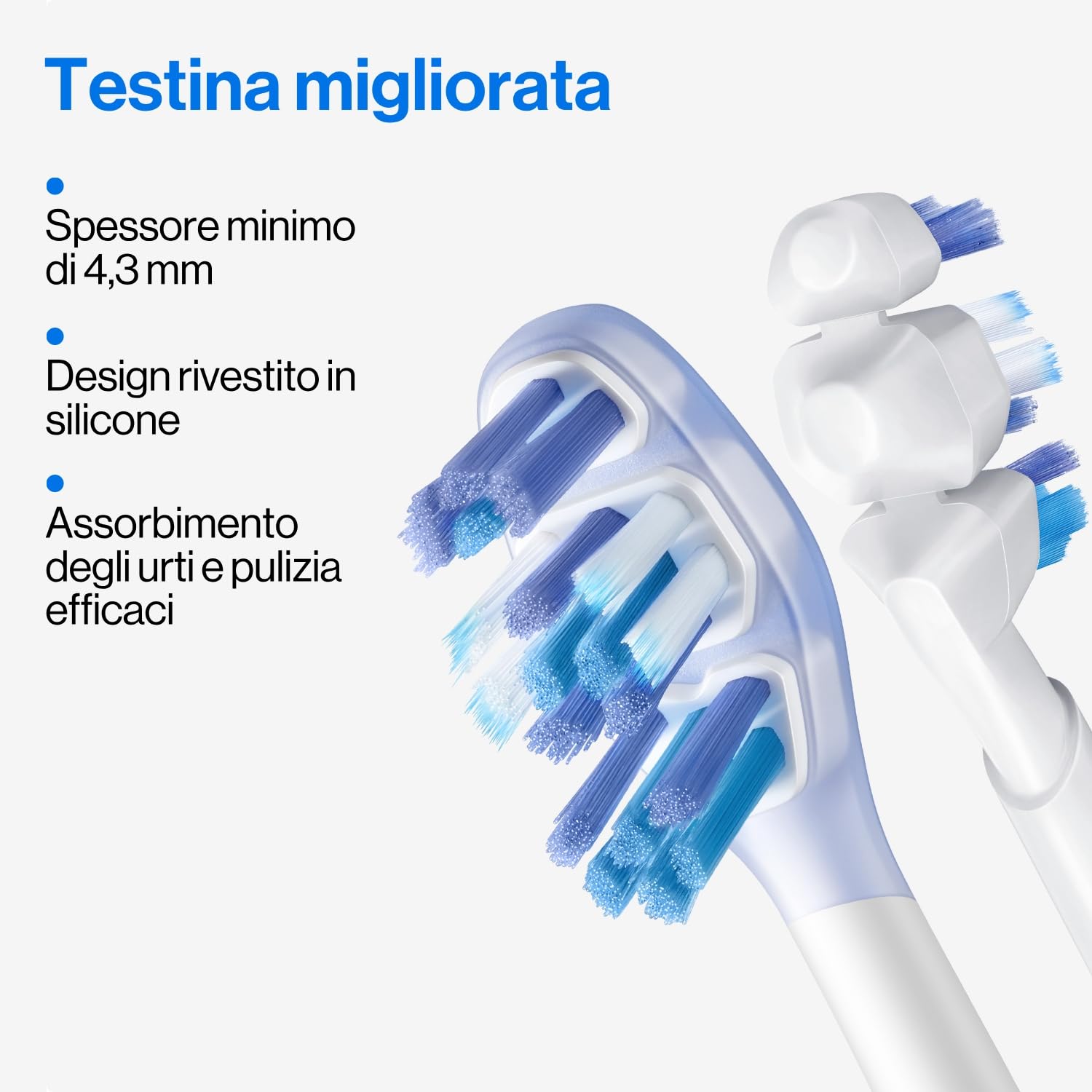 usmile Y20PRO Spazzolino Elettrico, Spazzolino Intelligente Alimentato da IA con Modalità Automatica AM/PM, 4 Modalità di Spazzolatura, Batteria da 90 Giorni, Controllo App, Mappa 3D in Tempo Reale, 2