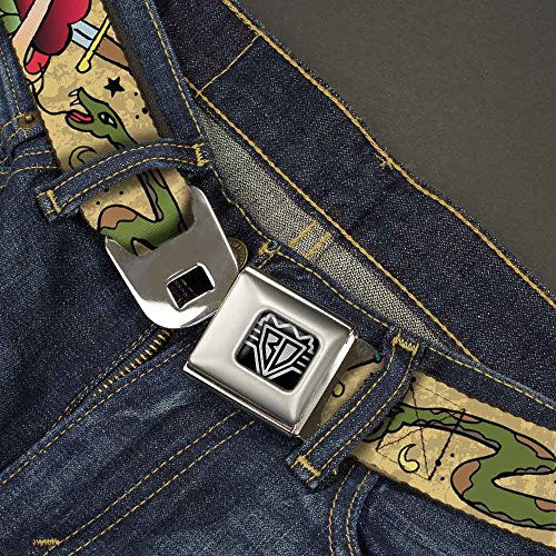 Cinturón de hebilla de avión Buckle-Down con diseño estampado resistente de 1.0" de ancho 2