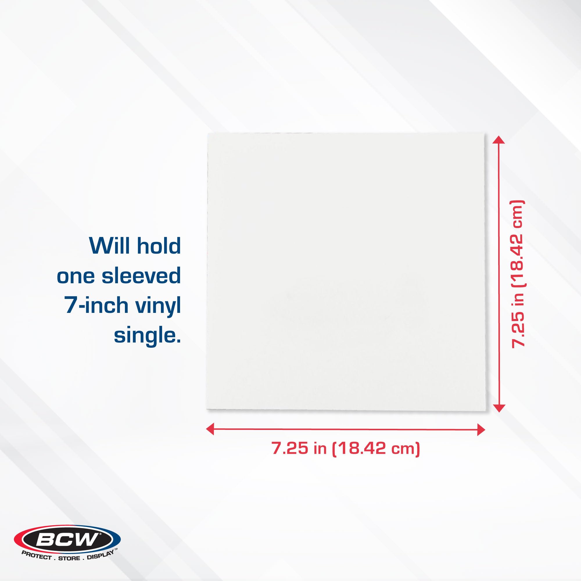 Amazon.com : BCW 7 Inch Record Paper Jacket - No Hole - White (10