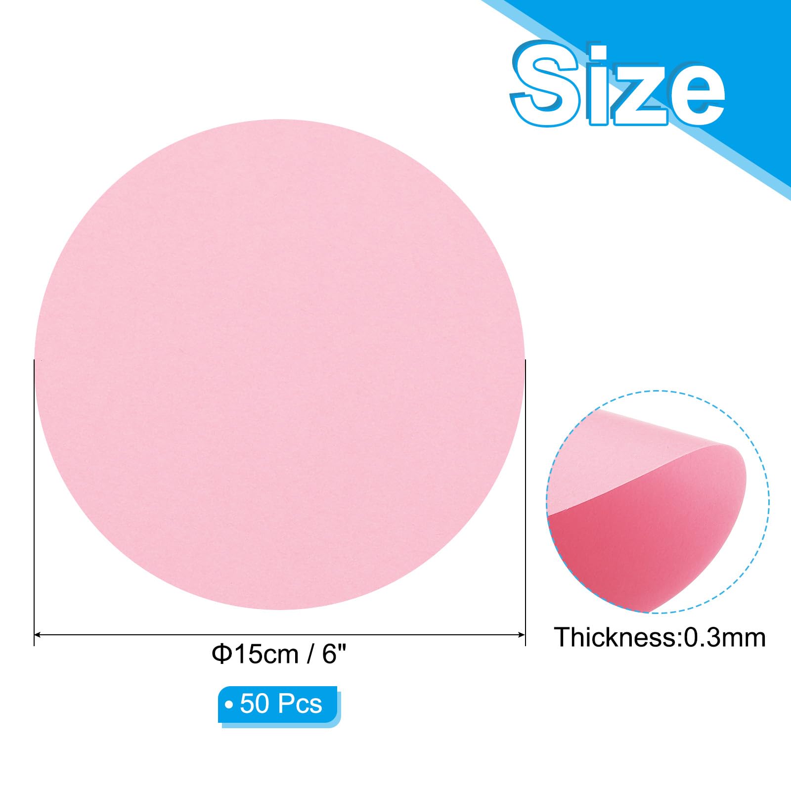 PATIKIL 6inch Circle Card Stock - Image 2