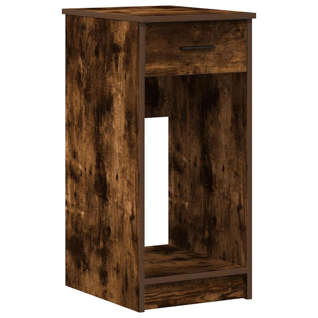 Armadio per computer con cassetto affumicatura 35 x 45 x 77 cm, versatile armadio PC in legno per casa e soggiorno, robusto computer desk mobili