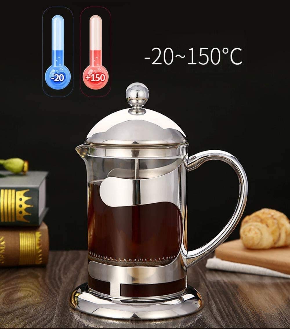 Large French Press Coffee Maker - Glass French Coffee Press Machine Made of Heat Resistant Stainless Steel And Borosilicate Glass with Filter 34 Ounces
