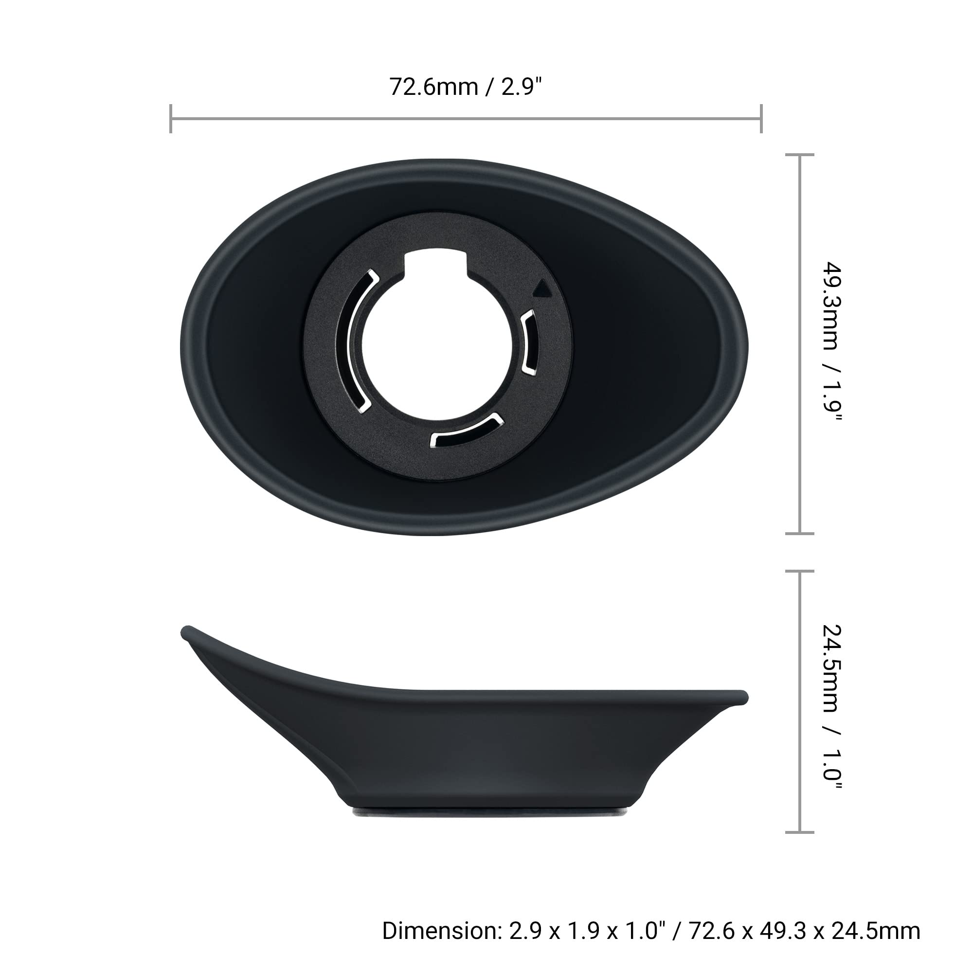 JJC Protezione mirino oculare in silicone morbido per Nikon Z9, Z 9, Z8, Z 8 Mirrorless fotocamera sostituisce Nikon EN-DK33