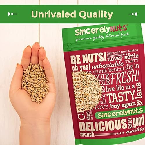 Sincerely Nuts Sunflower Seed Kernels Raw (No Shell) (5Lb Bag) | Delicious Antioxidant Rich Snack | Source Of Protein, Fiber, Essential Vitamins & Minerals | Vegan And Gluten Free #TOP4