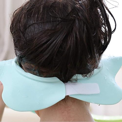 Miniatura 7 de Gorro de ducha para bebé gorro de baño gorro ajustable para la cabeza del niño visera para enjuagar el cabello para evitar que el agua entre en los