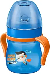 Lillo Caneca Aprendizado C/ Alça Evolution Bebedor SIL 150 ml - Menino, Lillo, Azul/Laranja