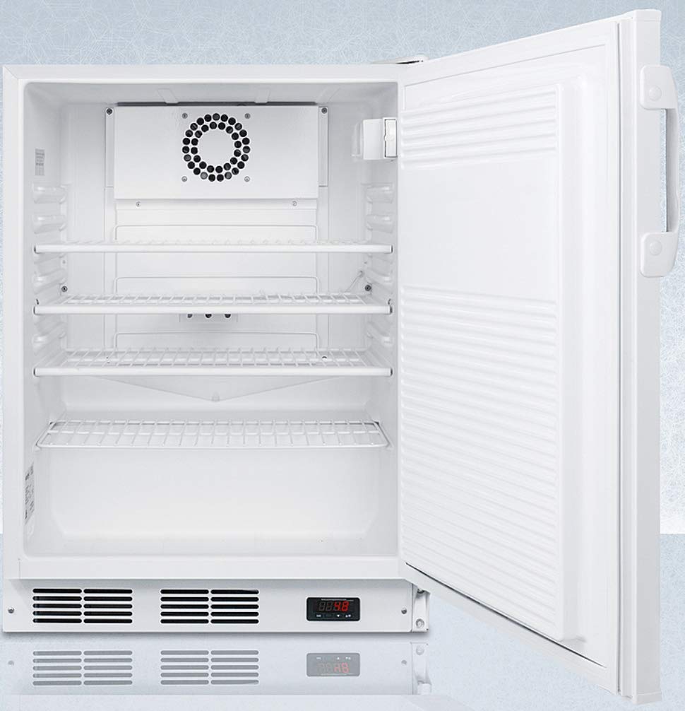 Summit Appliance Ff7lwbiadagp 24" Wide Built-In All-Refrigerator, ADA Compliant; 5.5 Cu.Ft.; Auto Defrost; Internal Fan; Digital Thermostat; Adjustable Shelves And Deep Shelf Space on Fridge.com - View 3