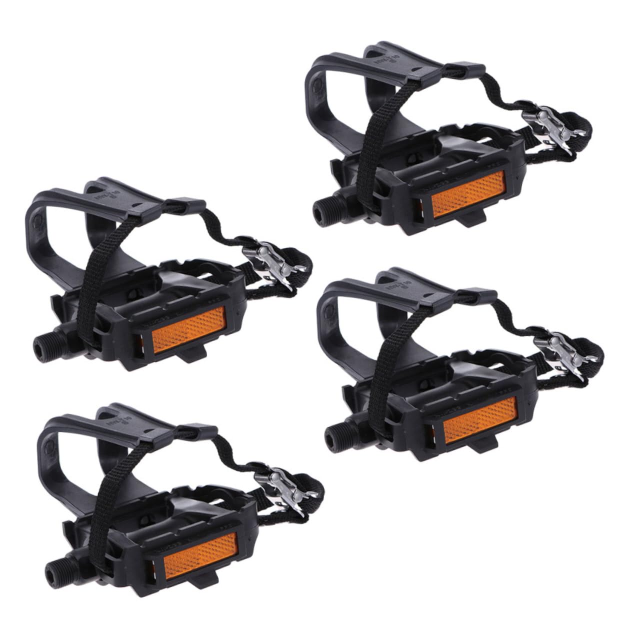 GALPADA 2 Pares Correas De Nylon para Pedales De Bicicleta con Cierre Reutilizable para Ciclismo Al Aire Entrenamiento Gimnasio