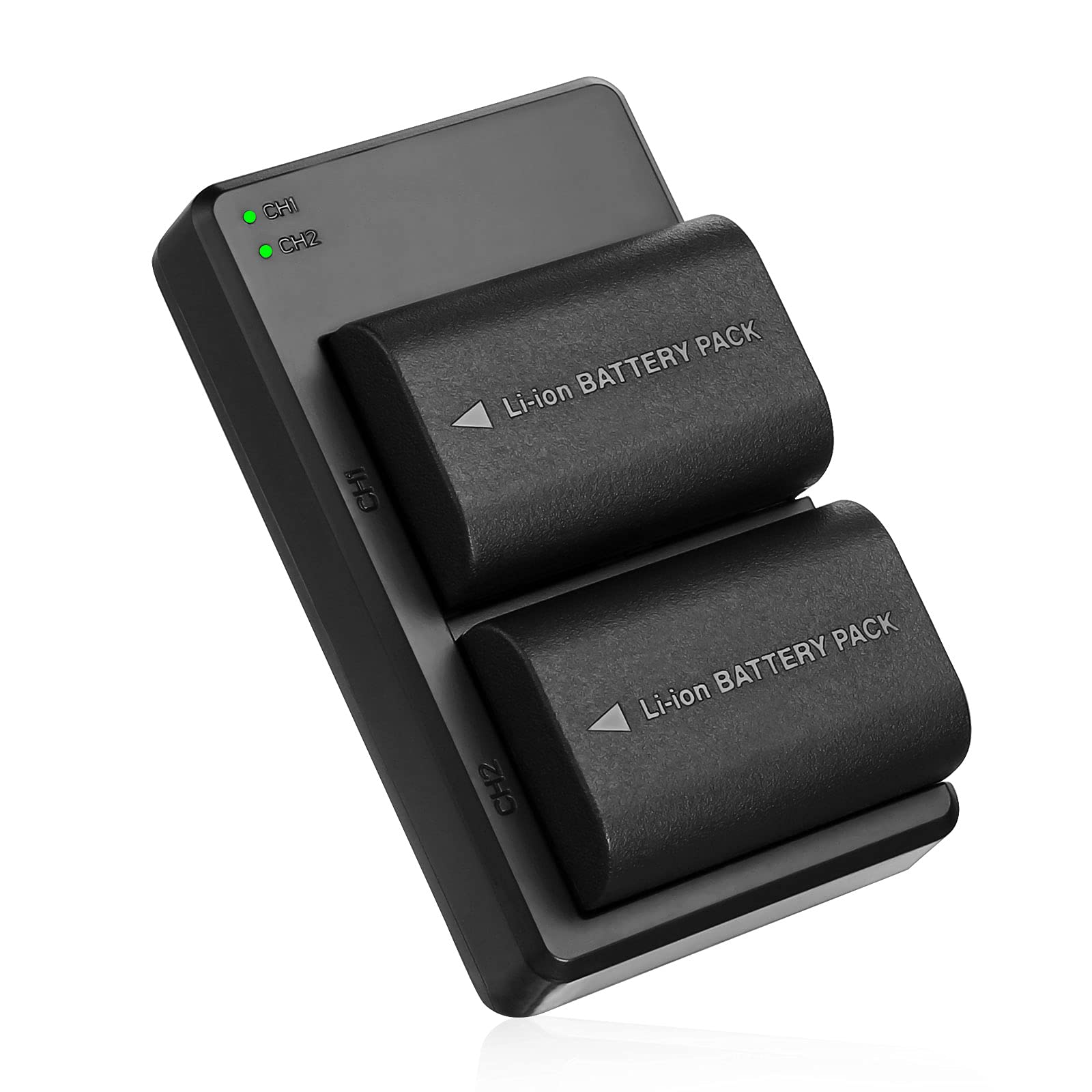 LP-E6NH High Capacity Batteries 2 Pack 2950mAh LP E6N Battery and Dual Charger Set Compatible with E
