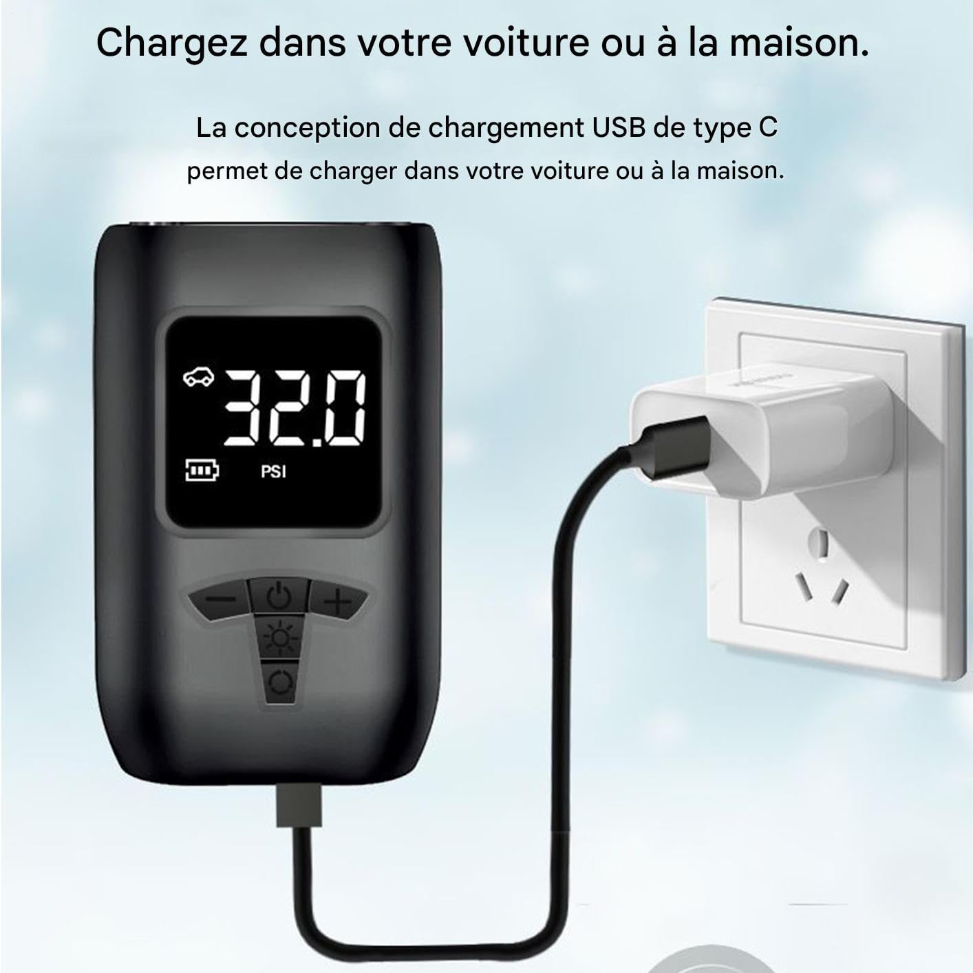 Gonfleur de Pneus Outil Électrique Sûr Et Silencieux