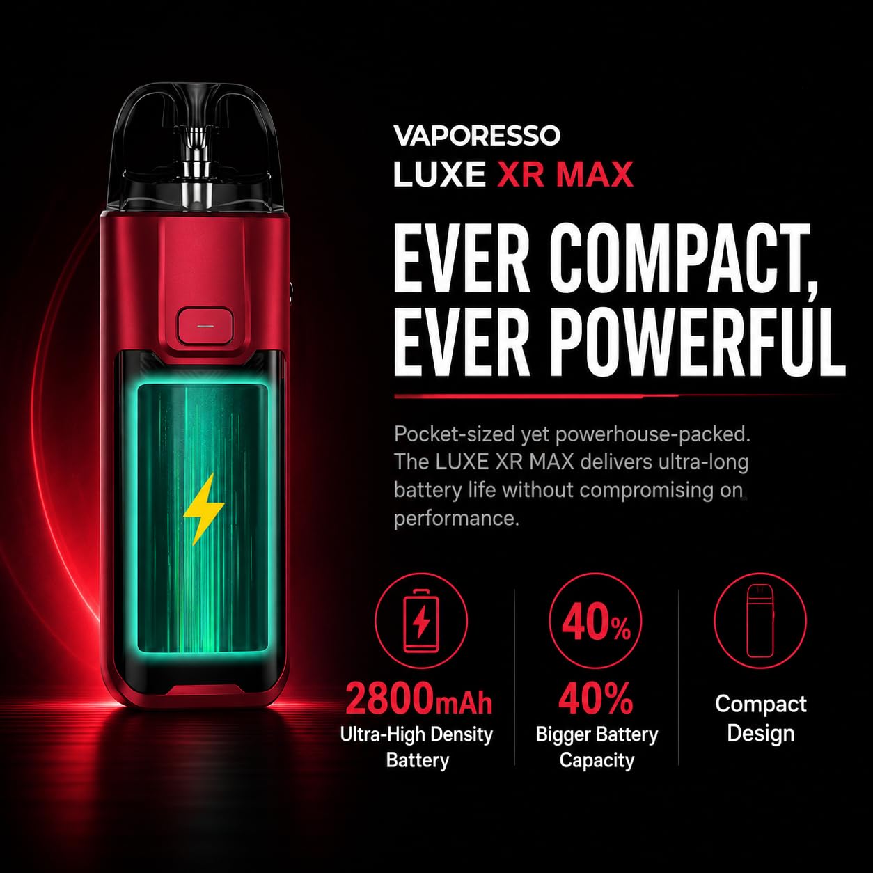 Vaporesso LUXE XR Max Kit Vape 80W 2800mAh Batteria 5ml adatta LUXE X/XR Pod MTL a DTL Vaping Vaporizzatore sigaretta elettronica No Nicotina