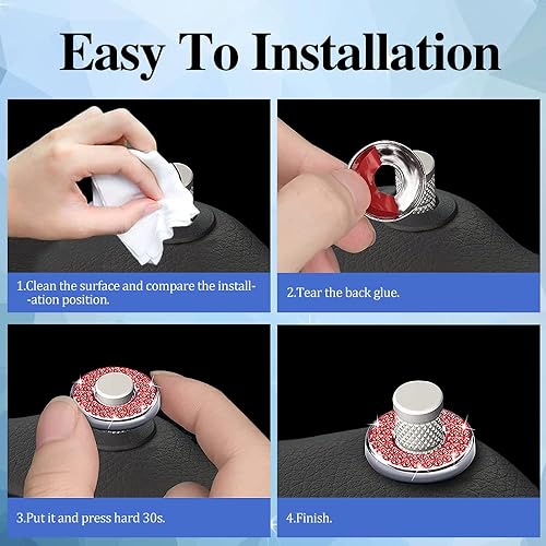 Miniatura 3 de Bling - Accesorios para cerradura de puerta de automóvil, calcomanías brillantes para cerradura de puerta de automóvil, tapas de pasador de