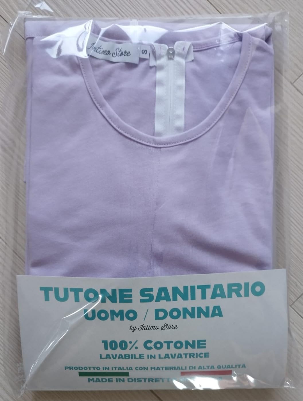 Tutoni Sanitari, Pigiama Intero Donna per degenti, Cotone 100%, Prodotto in Italia