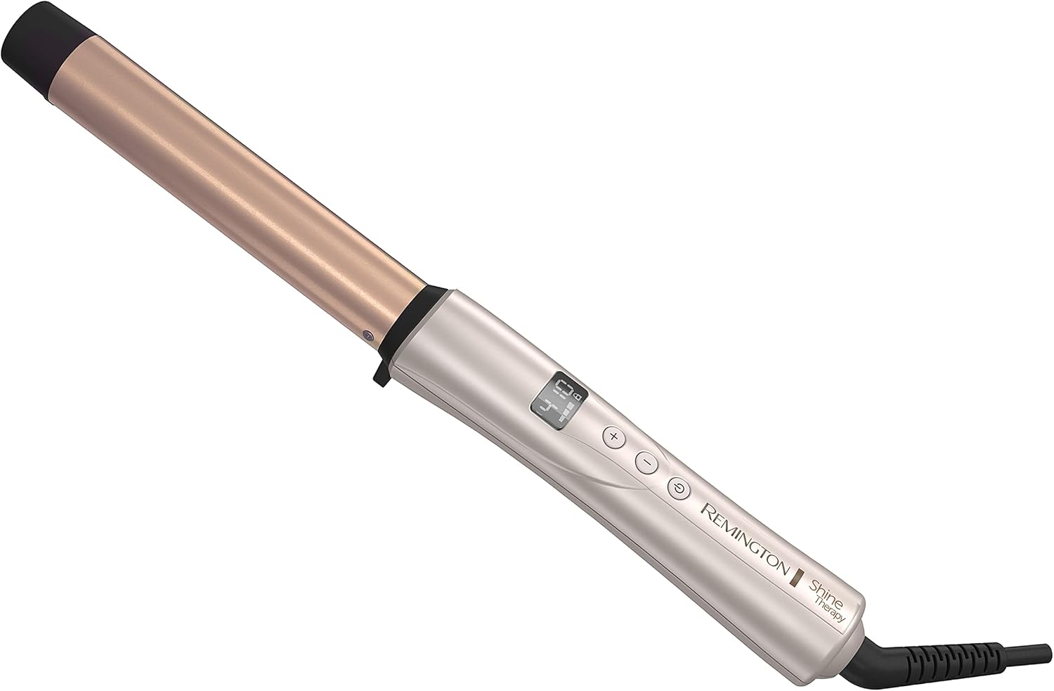 Remington Shine Therapy Curling Wand, 1 Inch, Argan Oil & Keratin | Argan Oil and Keratin infused, Straight Barrel for Loose Waves, Includes Heat Glove, Ceramic Technology for Smooth Shine