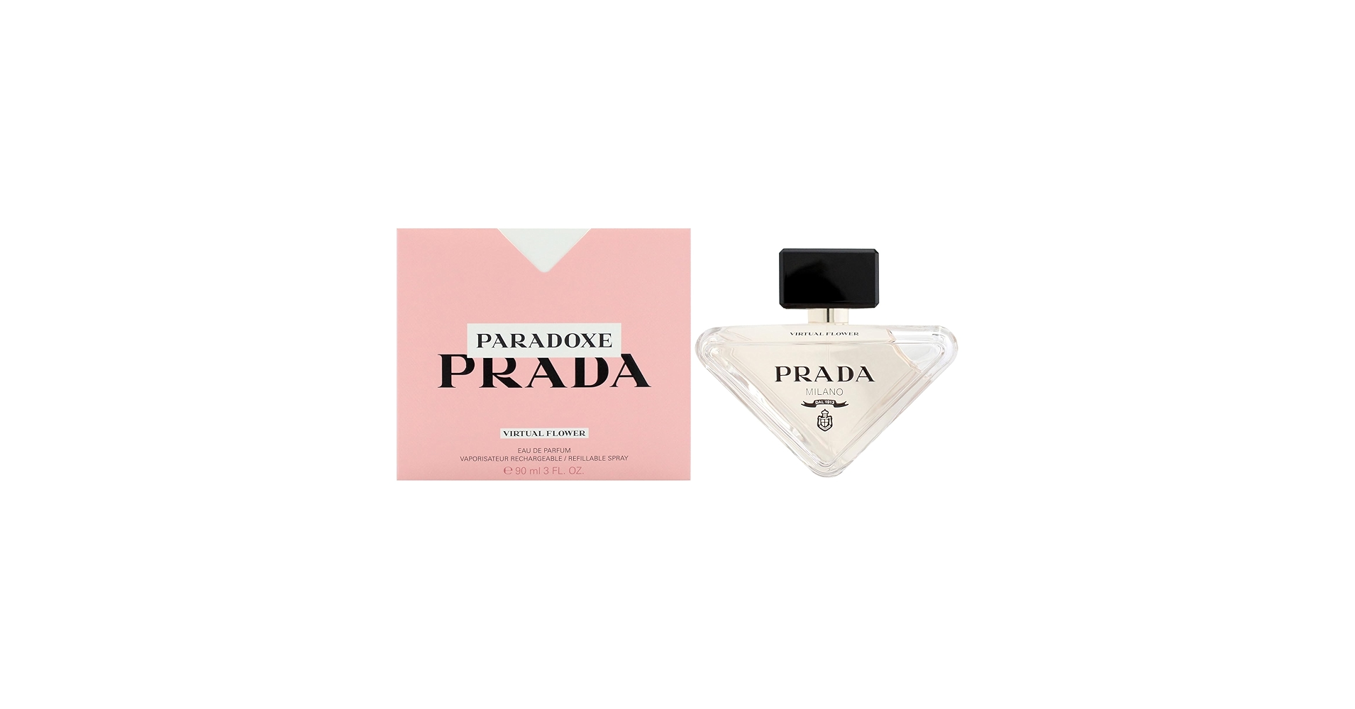 PRADA VIRTUAL FLOWER 香水　50ml Paradoxe Virtual Flower Eau de Parfum Travel Spray with Musk